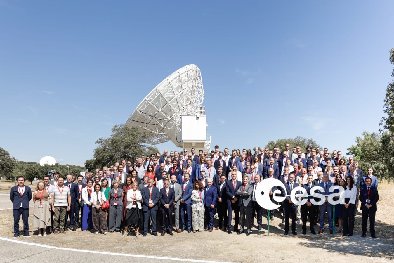 A group photo of the representatives for all members of the participating consortia